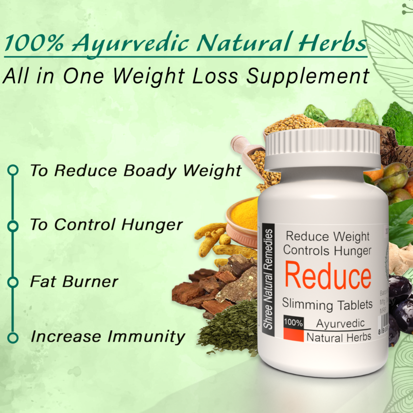 Reduce Slimming Tablets - Ayurvedic Natural Weight Loss Solution - 30 Tablets (Pack of 4) - Image 2